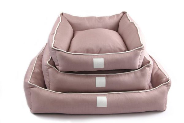Isleep Pink Linen pet bed
