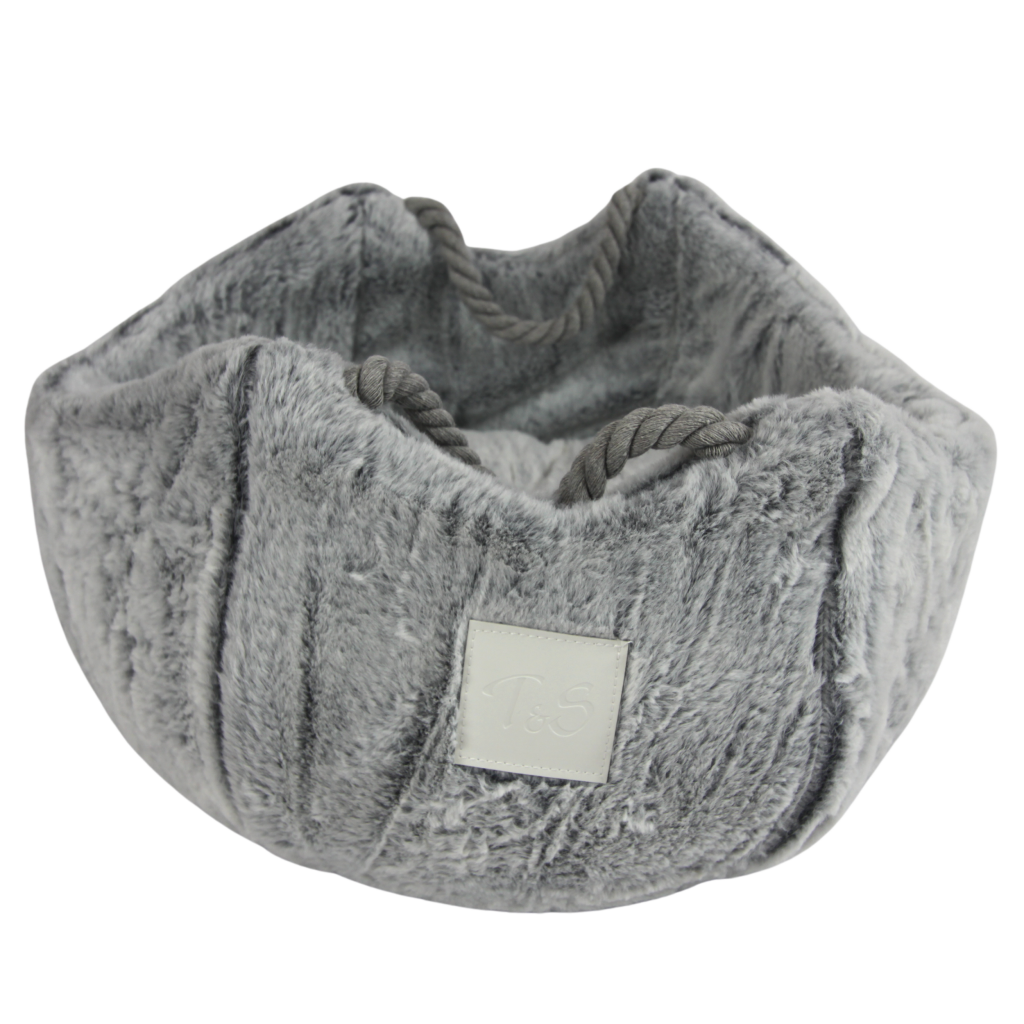 Pet Bed Round Moonlight Grey T&S Pet Products